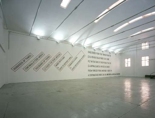 fino al 7.V.2005 | Lawrence Weiner | Torino, Giorgio Persano