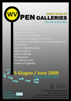 Opening collettivo delle gallerie d’arte contemporanea a Venezia