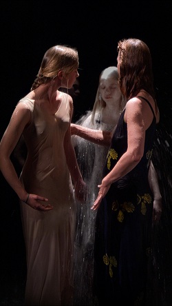 Installazione di Bill Viola per il progetto Incontri con Caravaggio. A Napoli