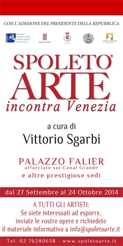 SPOLETO INCONTRA VENEZIA – DOPO IL SUCCESSO OTTENUTO, LE MOSTRE DI SPOLETO SI TRASFERISCONO A VENEZIA