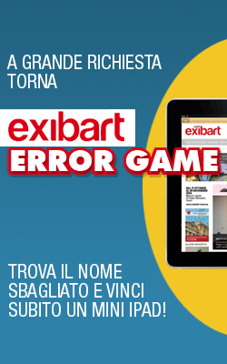 A GRANDE RICHIESTA TORNA EXIBART ERROR GAME, VINCI SUBITO UN MINI IPAD!