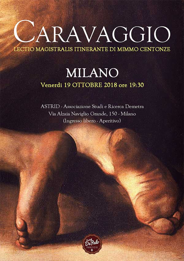 Lectio Magistralis di Mimmo Centonze su Caravaggio. A Milano
