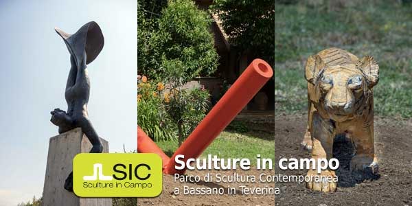 SIC. Sculture in campo |  Il Parco di Scultura Contemporanea di Bassano in Teverina inaugura l’installazione | di tre nuovi lavori |