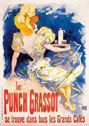 " Le Punch Grassot " Jules Cheret, 1895 Imprimeire Chaix Paris, cm. 124x88