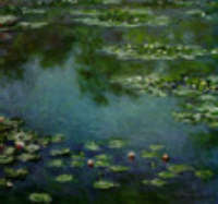 Claude Monet "ninfee" 1906 , olio su tela , the art institute of chicago