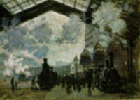 Claude Monet "Stazione Saint-Lazare" 1877 , olio su tela, londra national gallery