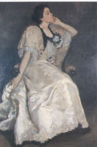 (dipinto a olio) ritratto di Eleonora, Edoardo Gordigiani, 1890