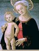 Sandro Botticelli, Vergine con Bambino, part., Museé Jacquemart-André, Parigi