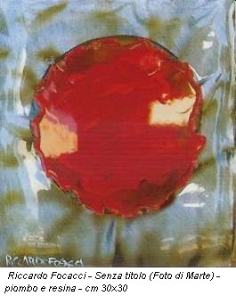 Riccardo Focacci - Senza titolo (Foto di Marte) - piombo e resina - cm 30x30