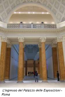 L'ingresso del Palazzo delle Esposizioni - Roma