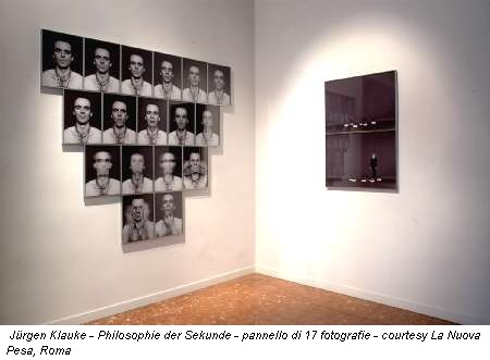 Juergen Klauke - Philosophie der Sekunde - pannello di 17 fotografie - courtesy La Nuova Pesa, Roma