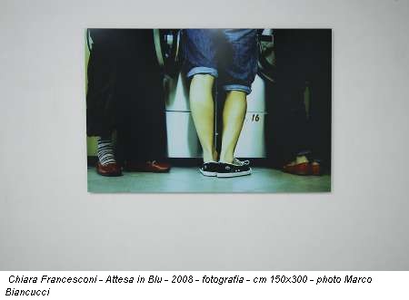 Chiara Francesconi - Attesa in Blu - 2008 - fotografia - cm 150x300 - photo Marco Biancucci