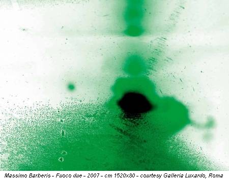 Massimo Barberis - Fuoco due - 2007 - cm 1520x80 - courtesy Galleria Luxardo, Roma