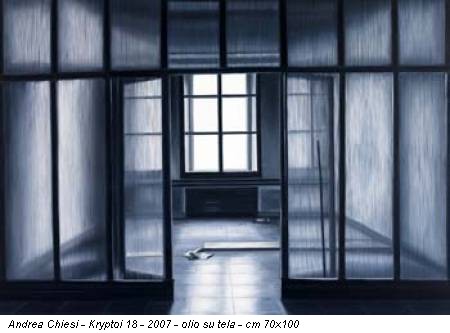 Andrea Chiesi - Kryptoi 18 - 2007 - olio su tela - cm 70x100