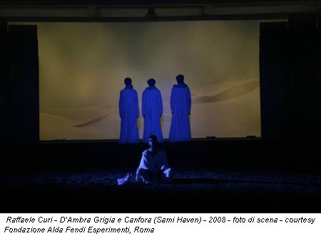 Raffaele Curi - D’Ambra Grigia e Canfora (Sami Haven) - 2008 - foto di scena - courtesy Fondazione Alda Fendi Esperimenti, Roma