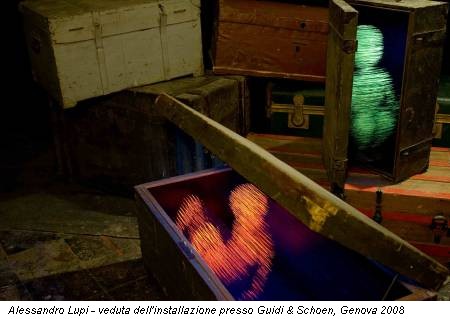 Alessandro Lupi - veduta dell'installazione presso Guidi & Schoen, Genova 2008