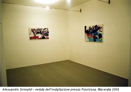 Alessandro Grimaldi - veduta dell’installazione presso Fuorizona, Macerata 2008
