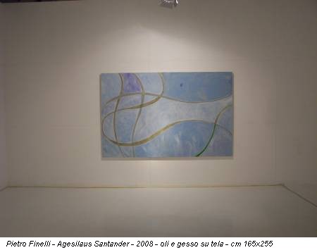 Pietro Finelli - Agesilaus Santander - 2008 - oli e gesso su tela - cm 165x255
