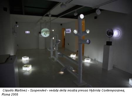 Claudio Martinez - Suspended - veduta della mostra presso Hybrida Contemporanea, Roma 2008