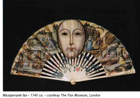 Masquerade fan - 1740 ca. - courtesy The Fan Museum, London