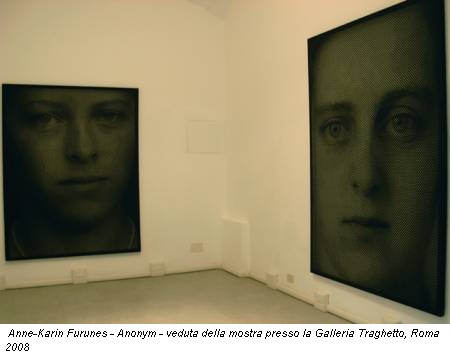 Anne-Karin Furunes - Anonym - veduta della mostra presso la Galleria Traghetto, Roma 2008