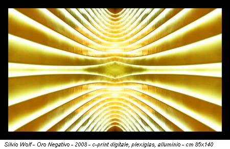 Silvio Wolf - Oro Negativo - 2008 - c-print digitale, plexiglas, alluminio - cm 85x140