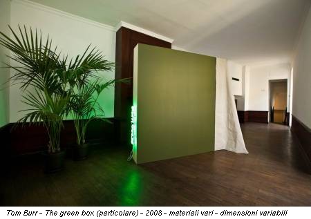 Tom Burr - The green box (particolare) - 2008 - materiali vari - dimensioni variabili