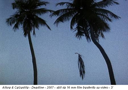 Allora & Calzadilla - Deadline - 2007 - still da 16 mm film trasferito su video - 3’