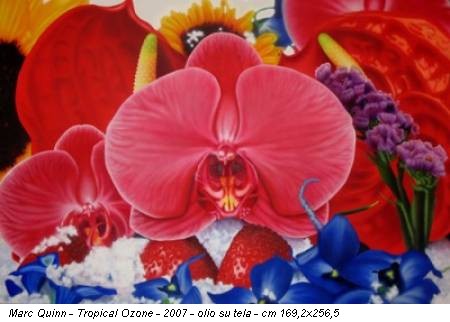 Marc Quinn - Tropical Ozone - 2007 - olio su tela - cm 169,2x256,5