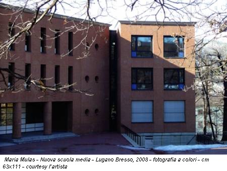 Maria Mulas - Nuova scuola media - Lugano Bresso, 2008 - fotografia a colori - cm 63x111 - courtesy l’artista
