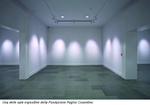 Una delle sale espositive della Fondazione Puglisi Cosentino