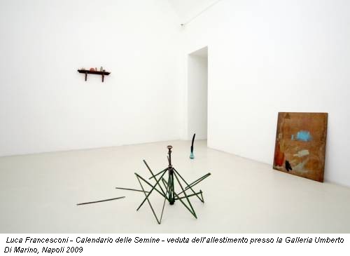 Luca Francesconi - Calendario delle Semine - veduta dell’allestimento presso la Galleria Umberto Di Marino, Napoli 2009