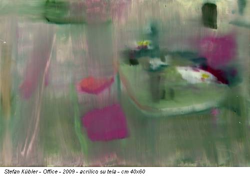 Stefan Kübler - Office - 2009 - acrilico su tela - cm 40x60