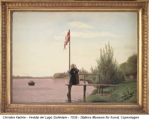 Christen Købke - Veduta del Lago Sortedam - 1838 - Statens Museum for Kunst, Copenhagen