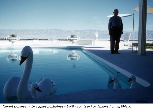 Robert Doisneau - Le cygnes gonflables - 1960 - courtesy Fondazione Forma, Milano