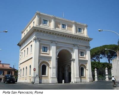 Porta San Pancrazio; Roma