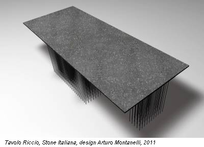 Tavolo Riccio, Stone Italiana, design Arturo Montanelli, 2011