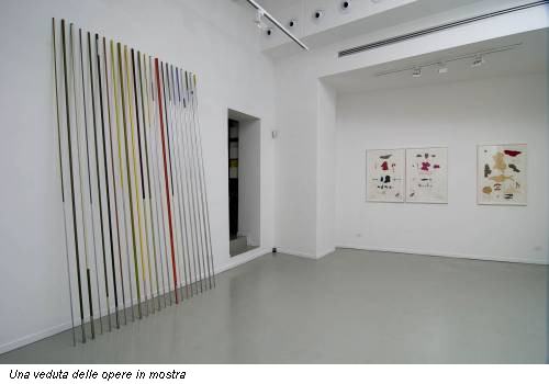 Una veduta delle opere in mostra