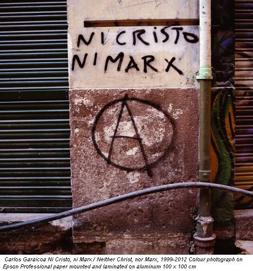 Carlos Garaicoa Ni Cristo, ni Marx / Neither Christ, nor Marx, 1999-2012 Colour photograph on Epson Professional paper mounted and laminated on aluminum 100 x 100 cm