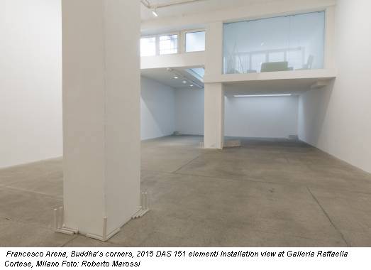 Francesco Arena, Buddha’s corners, 2015 DAS 151 elementi Installation view at Galleria Raffaella Cortese, Milano Foto: Roberto Marossi