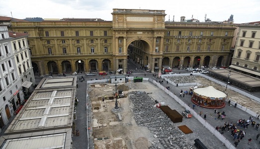 L’antica Firenze riemerge in Piazza della Repubblica