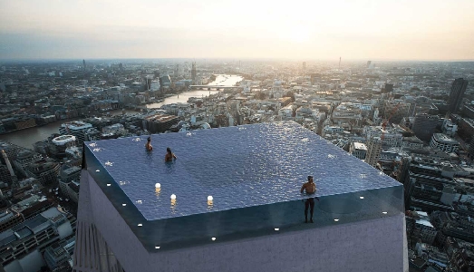 Una piscina per lo skyline di Londra