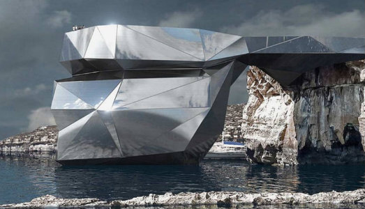 Un’opera futuristica, per omaggiare la mitica finestra azzurra di Malta