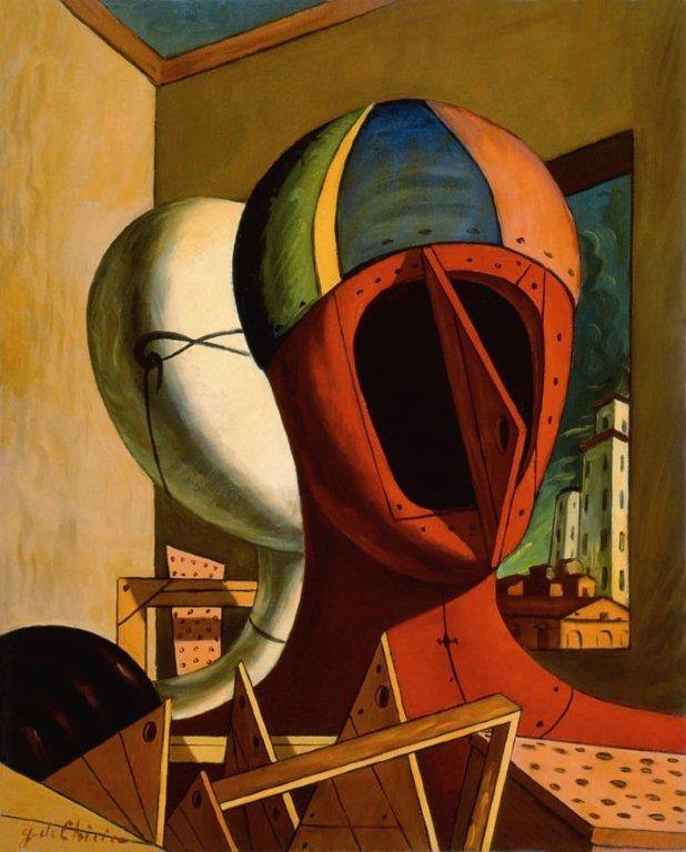 Giorgio de Chirico, Composition métaphysique (Muse metafisiche), 1918 ...