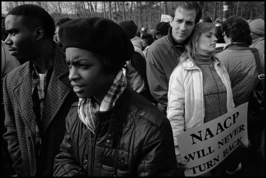 Anti-racism march, Forsyth County, Georgia, USA, 1987 © Eli Reed / Magnum Photos