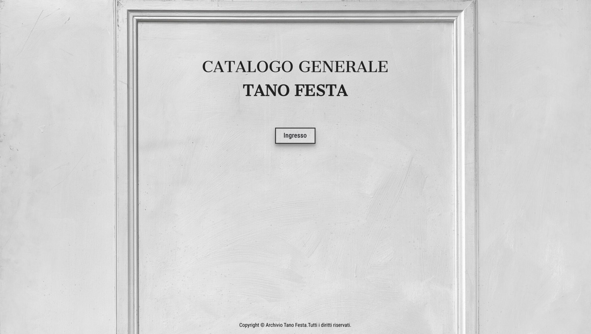 Il Catalogo generale dell opera di Tano Festa nelle parole di