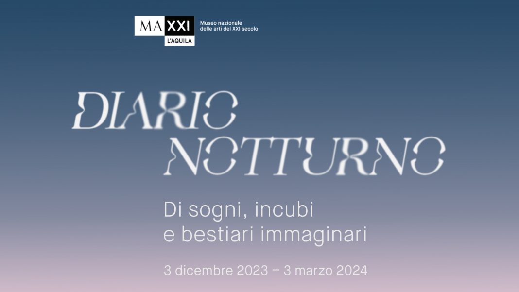 Diario Notturno Di sogni, incubi e bestiari immaginarihttps://www.exibart.com/repository/media/2023/12/Diario-Notturno-MAXXI-L’Aquila-1-1068x601.jpg