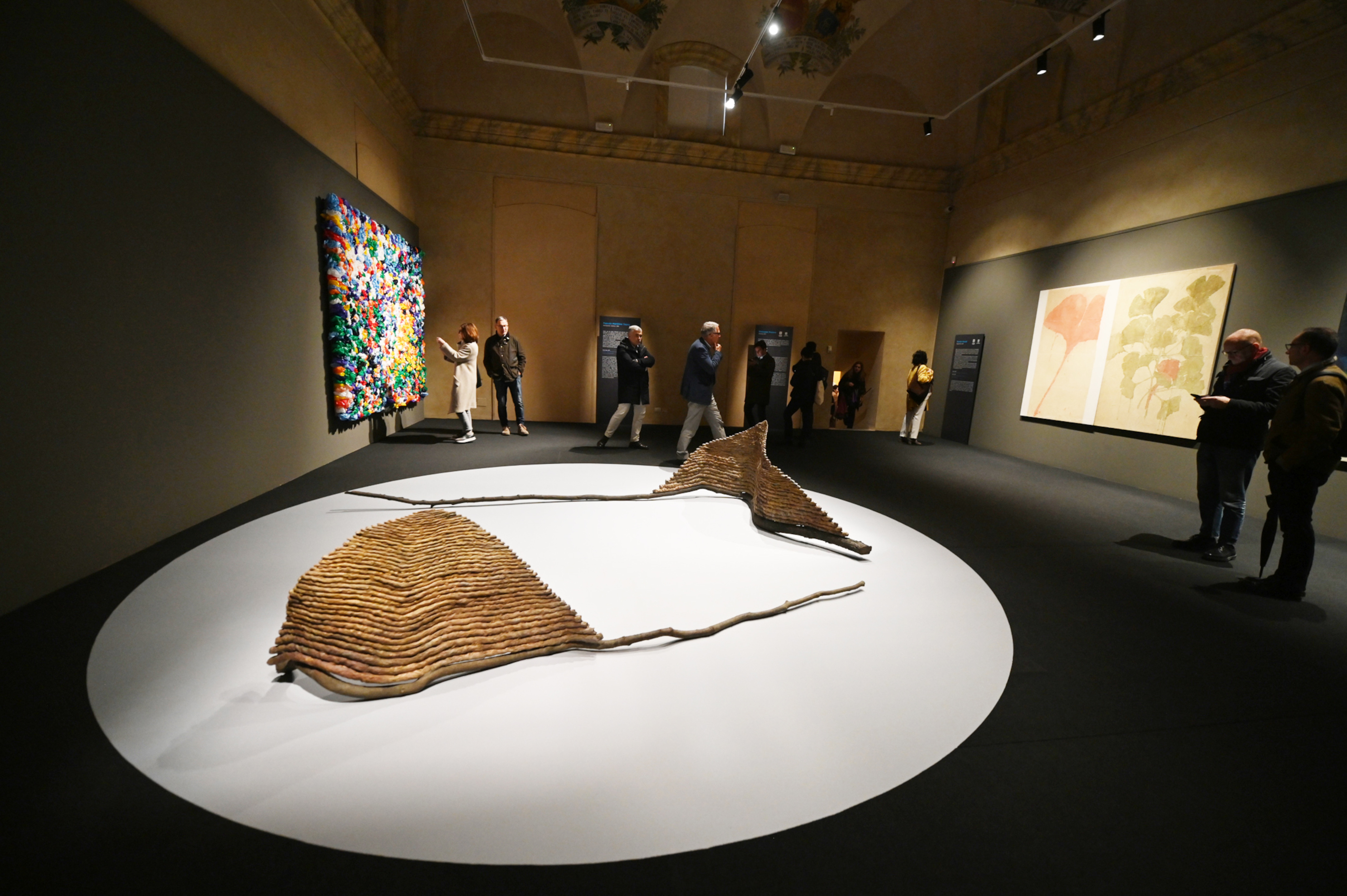 NATURA/UTOPIA: l’arte tra ecologia, riuso e futuro, veduta della mostra, Palazzo Baldeschi, Perugia, 2024