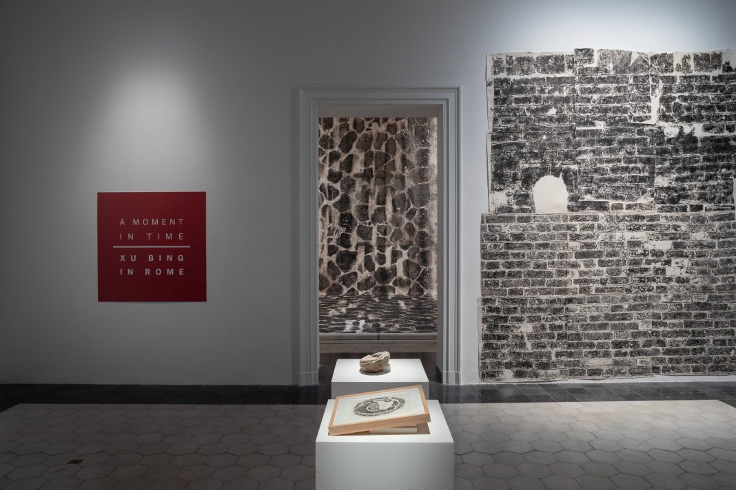 Xu Bing, The Wall and the Road, veduta della mostra, American Academy in Rome, Roma, 2024, Ph. Daniele Molajoli
