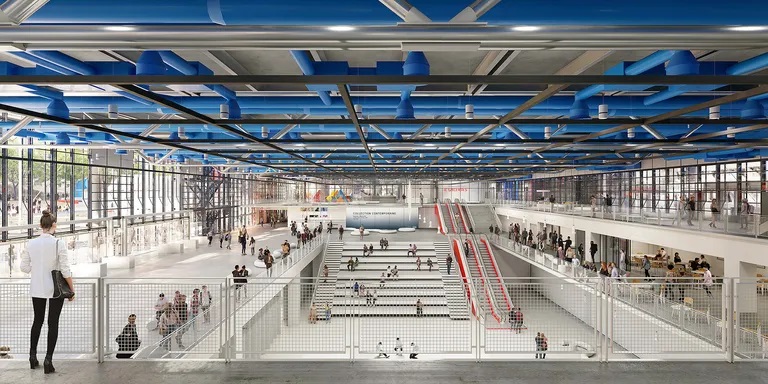 Centre Pompidou, render, Moreau Kusunoki, Frida Escobedo Studio